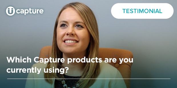 Which Capture products are you currently using? | Jenae Jenison | Testimonial
