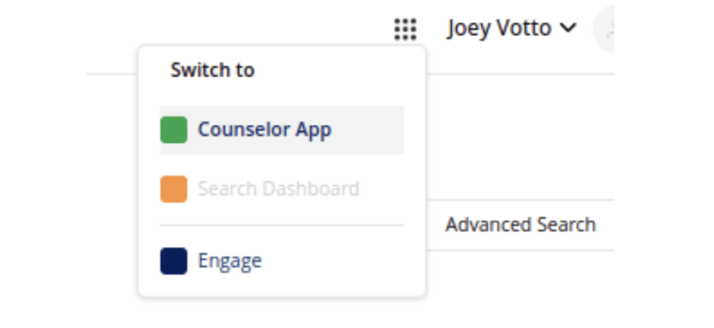 Counselor App View